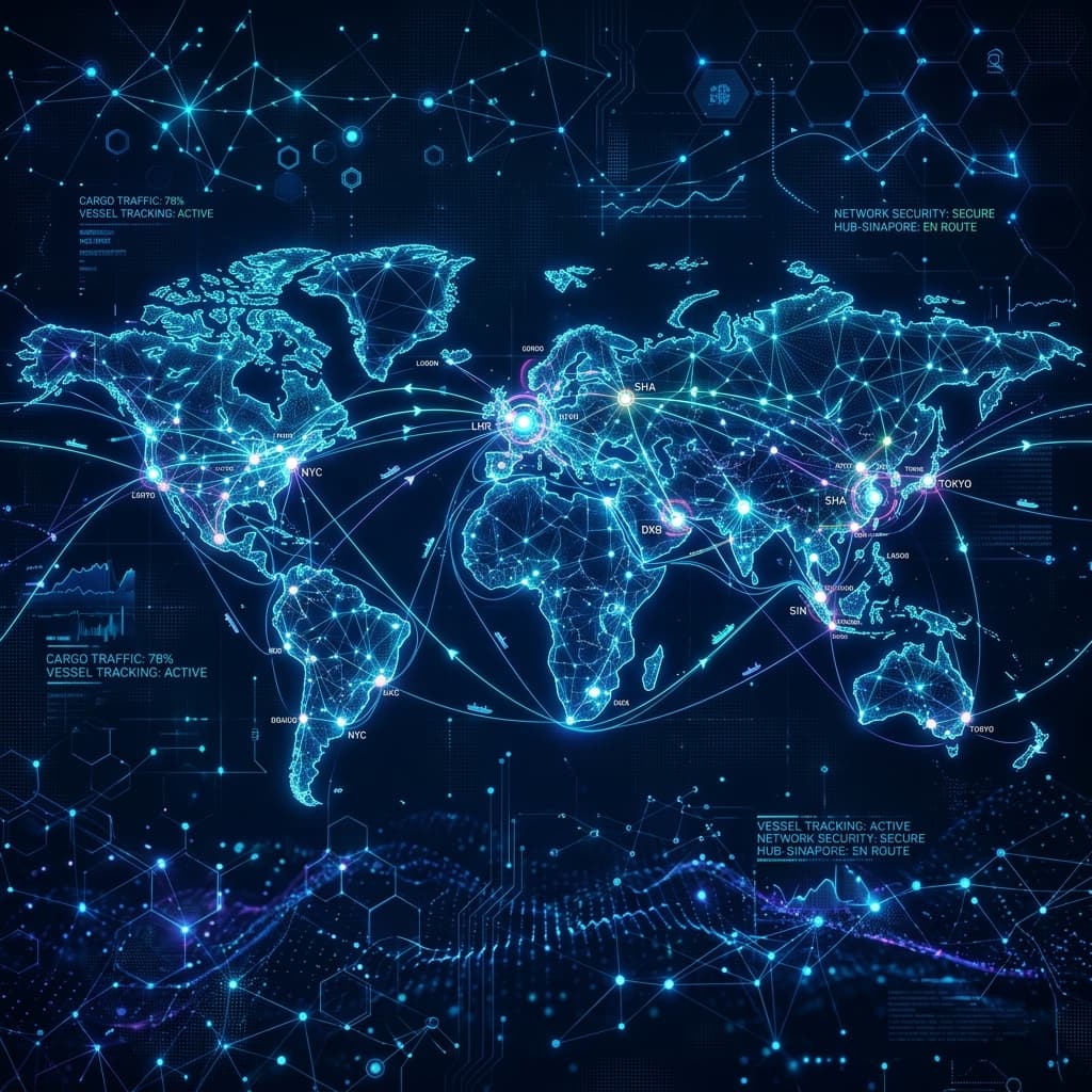 Logistics background graphic