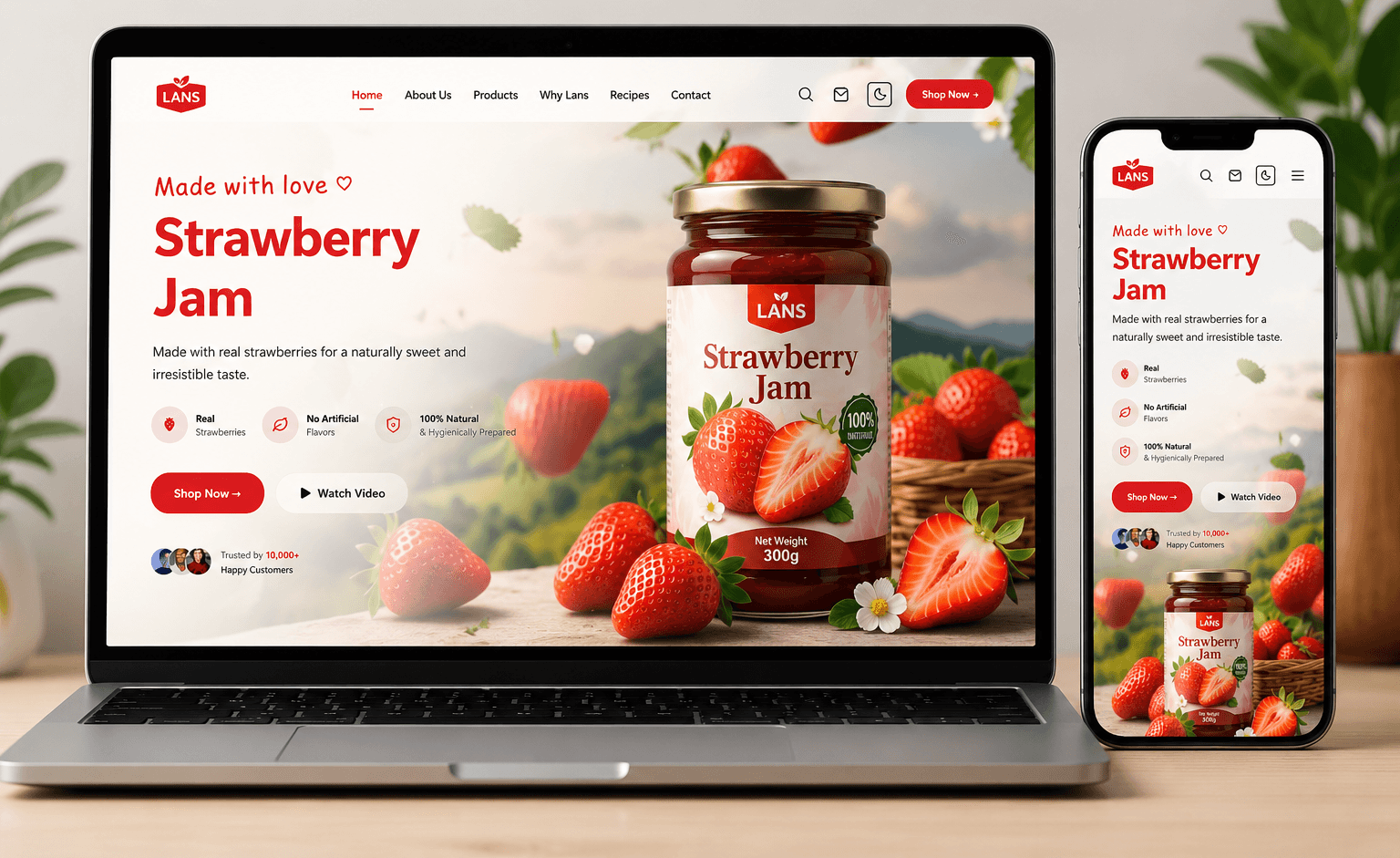 Lans – Premium Food & E-Commerce Ecosystem
