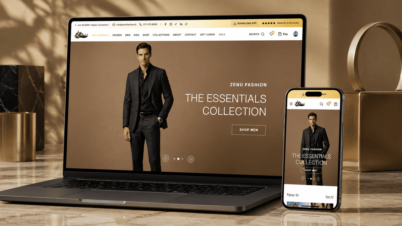 Zenu Fashion – Sri Lanka's Premium Fashion E-Commerce Platform